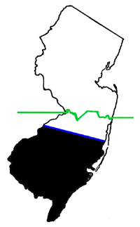 The Province of New Jersey, divided into East and West, commonly called the  Jerseys.
